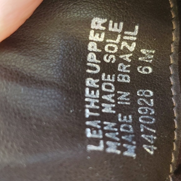 Brazilian made brown leather upper boots size 6m - Picture 6 of 13